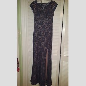 Sparkly Lace Prom Dress